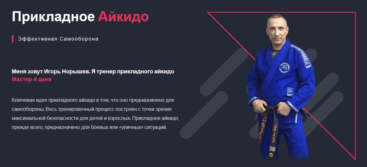 Продвижение сайта Прикладного айкидо